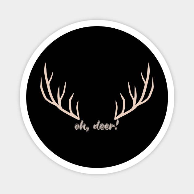 Oh deer | Christmas shirt Magnet by Fayn